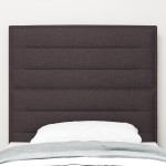 vidaXL Tăblie cap cu headboard Manual Maro închis 80 cm țesătură