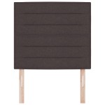 vidaXL Tăblie cap cu headboard Manual Maro închis 80 cm țesătură