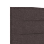 vidaXL Tăblie cap cu headboard Manual Maro închis 80 cm țesătură