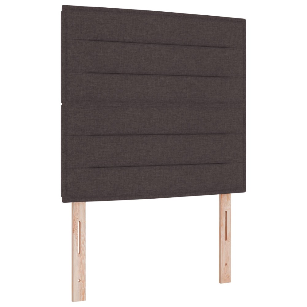 vidaXL Tăblie cap cu headboard Manual Maro închis 90 cm țesătură