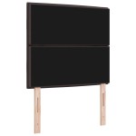 vidaXL Tăblie cap cu headboard Manual Maro închis 90 cm țesătură
