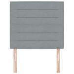 vidaXL Tăblie cap cu headboard Manual Gri deschis 100 cm țesătură