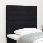 vidaXL Tăblie cap cu headboard Manual Negru 100 cm țesătură