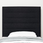 vidaXL Tăblie cap cu headboard Manual Negru 100 cm țesătură