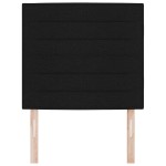 vidaXL Tăblie cap cu headboard Manual Negru 100 cm țesătură