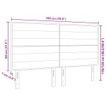 vidaXL Tăblie cap cu headboard Manual Maro închis 180 cm țesătură