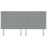 vidaXL Tăblie cap cu headboard Manual Gri deschis 200 cm țesătură