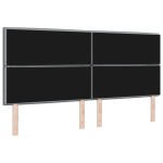 vidaXL Tăblie cap cu headboard Manual Gri deschis 200 cm țesătură