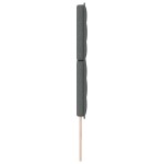 vidaXL Tăblie cap cu headboard Manual Gri închis 200 cm țesătură