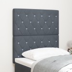 vidaXL Tăblie din Catifea Argyle cu headboard Gri închis 80 cm Catifea vidaXL Tăblie din Catifea Argyle cu headboard Gri închis 80 cm Catifea