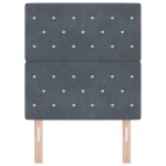 vidaXL Tăblie din Catifea Argyle cu headboard Gri închis 80 cm Catifea vidaXL Tăblie din Catifea Argyle cu headboard Gri închis 80 cm Catifea