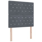 vidaXL Tăblie din Catifea Argyle Manual Gri închis 100 cm Catifea vidaXL Tăblie din Catifea Argyle Manual Gri închis 100 cm Catifea