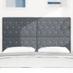 vidaXL Tăblie din Catifea Argyle Manual Gri închis 140 cm Catifea vidaXL Tăblie din Catifea Argyle Manual Gri închis 140 cm Catifea