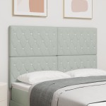 vidaXL Tăblie din Catifea Argyle Manual Gri deschis 160 cm Catifea vidaXL Tăblie din Catifea Argyle Manual Gri deschis 160 cm Catifea