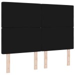 vidaXL Tăblie din Catifea Argyle cu headboard Negru 160 cm Catifea vidaXL Tăblie din Catifea Argyle cu headboard Negru 160 cm Catifea