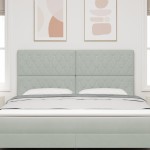 vidaXL Tăblie din Catifea Argyle Manual Gri deschis 180 cm Catifea vidaXL Tăblie din Catifea Argyle Manual Gri deschis 180 cm Catifea