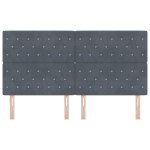 vidaXL Tăblie din Catifea Argyle Manual Gri închis 180 cm Catifea vidaXL Tăblie din Catifea Argyle Manual Gri închis 180 cm Catifea