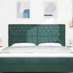 vidaXL Tăblie din Catifea Argyle Manual Verde închis 180 cm Catifea vidaXL Tăblie din Catifea Argyle Manual Verde închis 180 cm Catifea