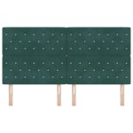 vidaXL Tăblie din Catifea Argyle Manual Verde închis 180 cm Catifea vidaXL Tăblie din Catifea Argyle Manual Verde închis 180 cm Catifea