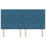 vidaXL Tăblie din Catifea Argyle Manual Albastru închis 180 cm Catifea