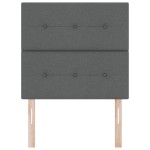 vidaXL Tăblie cap cu headboard Manual Gri închis 80 cm țesătură