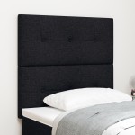 vidaXL Tăblie cap cu headboard Manual Negru 80 cm țesătură