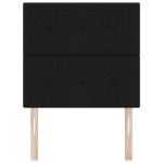 vidaXL Tăblie cap cu headboard Manual Negru 80 cm țesătură