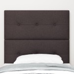 vidaXL Tăblie cap cu headboard Manual Maro închis 80 cm țesătură