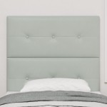 vidaXL Tăblie cap Pe perete cu headboard Gri deschis 80 cm Catifea vidaXL Tăblie cap Pe perete cu headboard Gri deschis 80 cm Catifea
