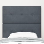 vidaXL Tăblie cap Pe perete cu headboard Gri închis 80 cm Catifea vidaXL Tăblie cap Pe perete cu headboard Gri închis 80 cm Catifea