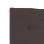 vidaXL Tăblie cap cu headboard Manual Maro închis 90 cm țesătură