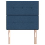 vidaXL Tăblie cap cu headboard Manual albastru 90 cm țesătură