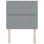 vidaXL Tăblie cap cu headboard Manual Gri deschis 100 cm țesătură