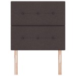 vidaXL Tăblie cap cu headboard Manual Maro închis 100 cm țesătură