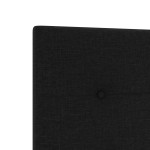 vidaXL Tăblie cap cu headboard Manual Negru 140 cm țesătură