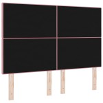 vidaXL Tăblie cap Pe perete cu headboard Manual Roz 160 cm Catifea vidaXL Tăblie cap Pe perete cu headboard Manual Roz 160 cm Catifea
