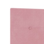 vidaXL Tăblie cap Pe perete cu headboard Manual Roz 160 cm Catifea vidaXL Tăblie cap Pe perete cu headboard Manual Roz 160 cm Catifea