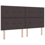 vidaXL Tăblie cap cu headboard Manual Maro închis 180 cm țesătură