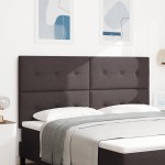 vidaXL Tăblie cap cu headboard Manual Maro închis 180 cm țesătură