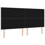vidaXL Tăblie cap cu headboard Manual Gri închis 200 cm țesătură