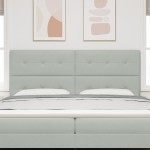 vidaXL Tăblie cap Pe perete cu headboard Gri deschis 200 cm Catifea vidaXL Tăblie cap Pe perete cu headboard Gri deschis 200 cm Catifea