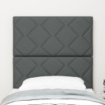 vidaXL Tăblie din Țesătură Geometric Manual Gri închis 80 cm țesătură vidaXL Tăblie din Țesătură Geometric Manual Gri închis 80 cm țesătură