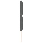 vidaXL Tăblie din Țesătură Geometric Manual Gri închis 80 cm țesătură vidaXL Tăblie din Țesătură Geometric Manual Gri închis 80 cm țesătură