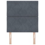 vidaXL Tăblie cap Pe perete Geometric Manual Gri închis 80 cm Catifea vidaXL Tăblie cap Pe perete Geometric Manual Gri închis 80 cm Catifea