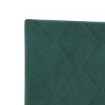 vidaXL Tăblie cap Pe perete Geometric Verde închis 80 cm Catifea vidaXL Tăblie cap Pe perete Geometric Verde închis 80 cm Catifea
