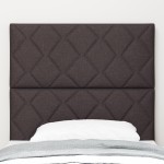 vidaXL Tăblie din Țesătură Geometric Manual Maro închis 90 cm țesătură vidaXL Tăblie din Țesătură Geometric Manual Maro închis 90 cm țesătură
