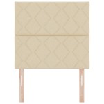 vidaXL Tăblie din Țesătură Geometric cu headboard Crem 90 cm țesătură vidaXL Tăblie din Țesătură Geometric cu headboard Crem 90 cm țesătură