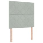 vidaXL Tăblie cap Pe perete Geometric Manual Gri deschis 90 cm Catifea vidaXL Tăblie cap Pe perete Geometric Manual Gri deschis 90 cm Catifea