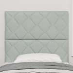 vidaXL Tăblie cap Pe perete Geometric Manual Gri deschis 90 cm Catifea vidaXL Tăblie cap Pe perete Geometric Manual Gri deschis 90 cm Catifea