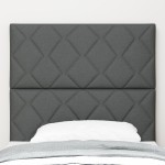 vidaXL Tăblie din Țesătură Geometric Manual Gri închis 100 cm țesătură vidaXL Tăblie din Țesătură Geometric Manual Gri închis 100 cm țesătură